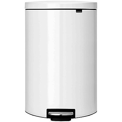 Brabantia Flatback Pedal Bin, 40L White